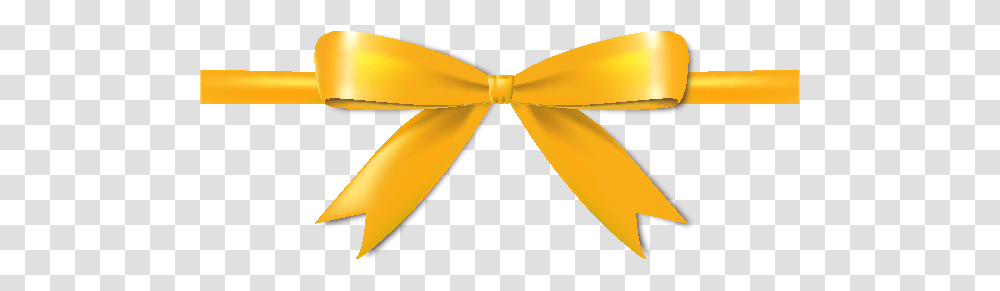 Gold Ribbon Bow Yellow Ribbon Bow, Tie, Accessories, Accessory, Necktie Transparent Png