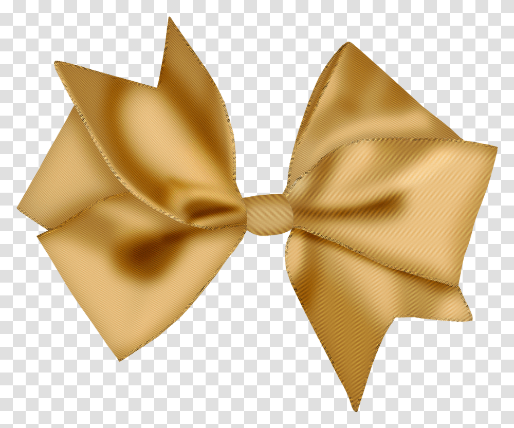 Gold Ribbon Brown Letter Lazo Navidad Dorado, Tie, Accessories, Accessory, Necktie Transparent Png