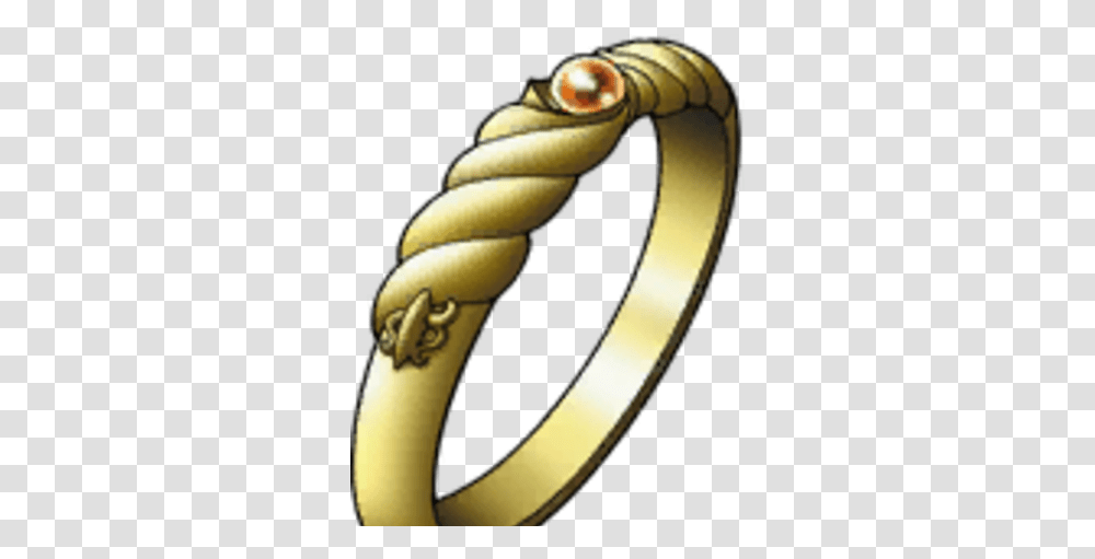 Gold Ring Dragon Quest Wiki Fandom Emblem, Banana, Fruit, Plant, Food Transparent Png
