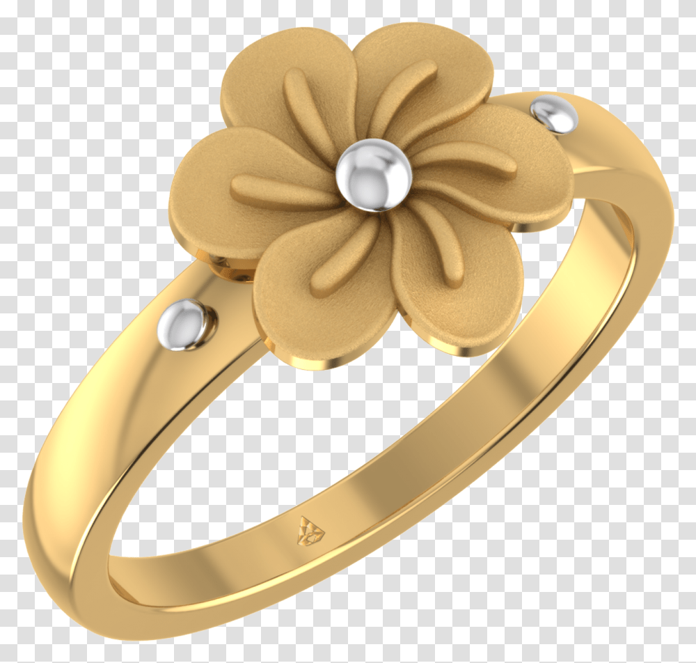 Gold Ring Flower Design, Jewelry, Accessories, Accessory, Brooch Transparent Png