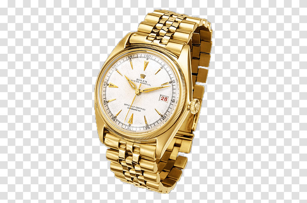 Gold Rolex Watch 2 Rolex Watch Psd, Wristwatch Transparent Png