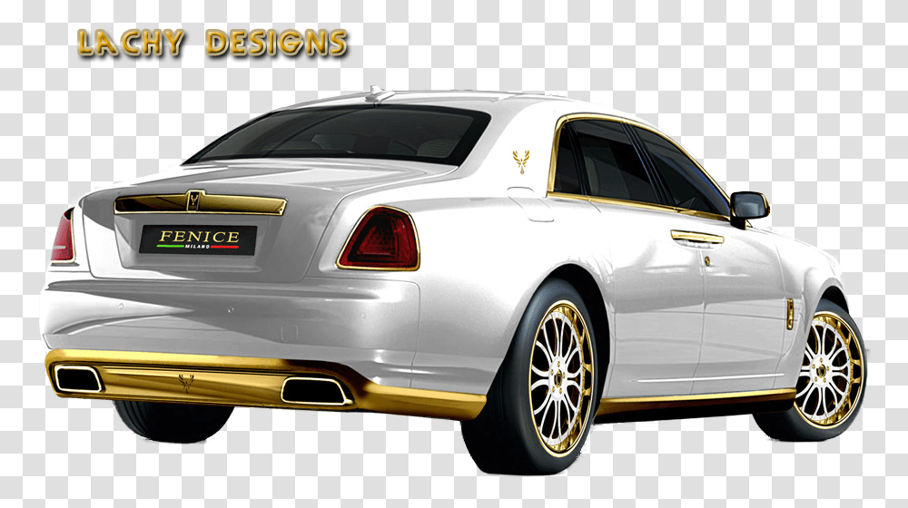 Gold Roll Royce Back Psd Official Psds Fenice Milano, Sedan, Car, Vehicle, Transportation Transparent Png