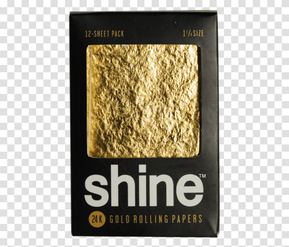 Gold Rolling Papers Shine Papers, Food, Powder, Flour Transparent Png