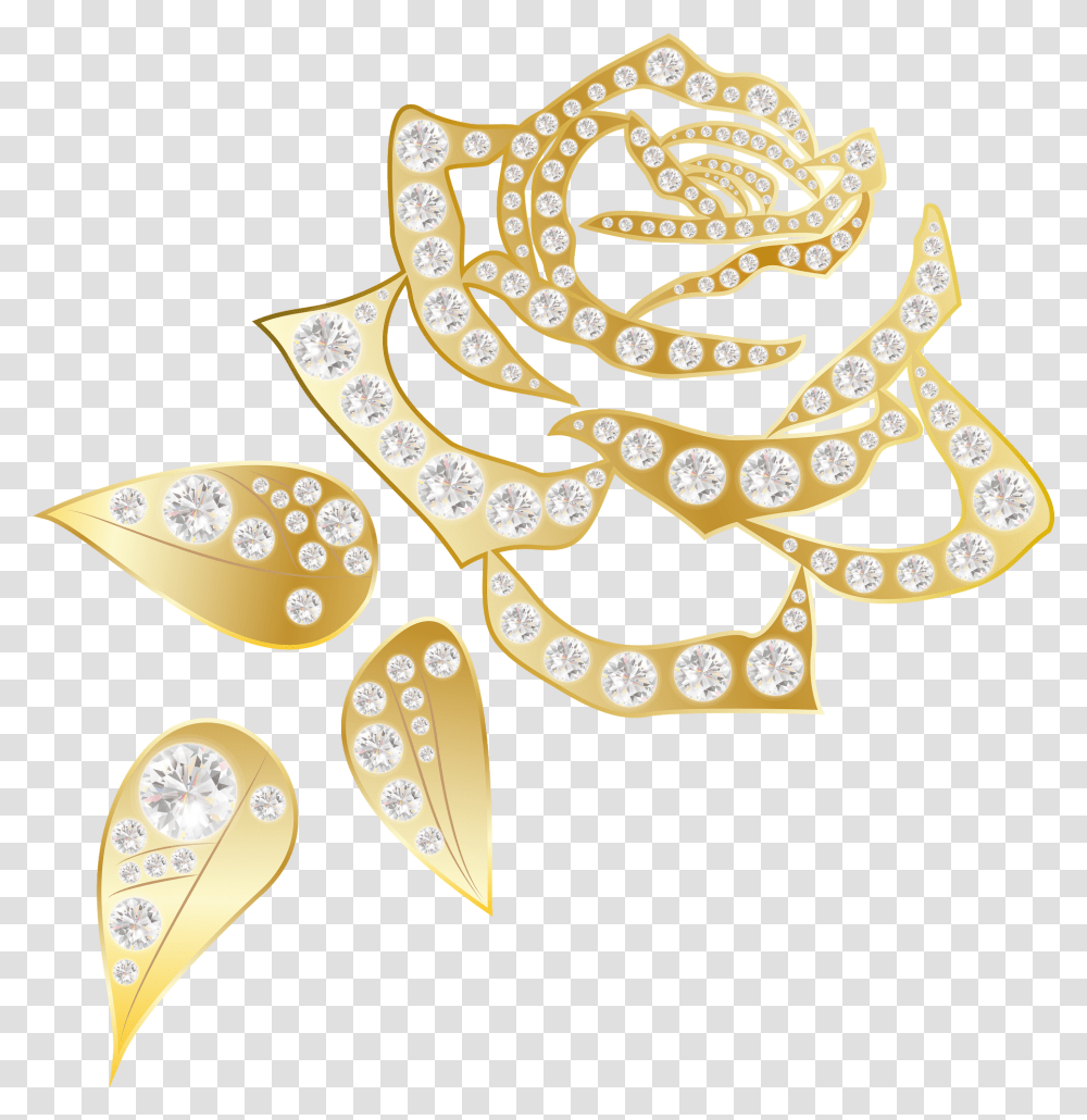 Gold Rose Background, Pattern Transparent Png