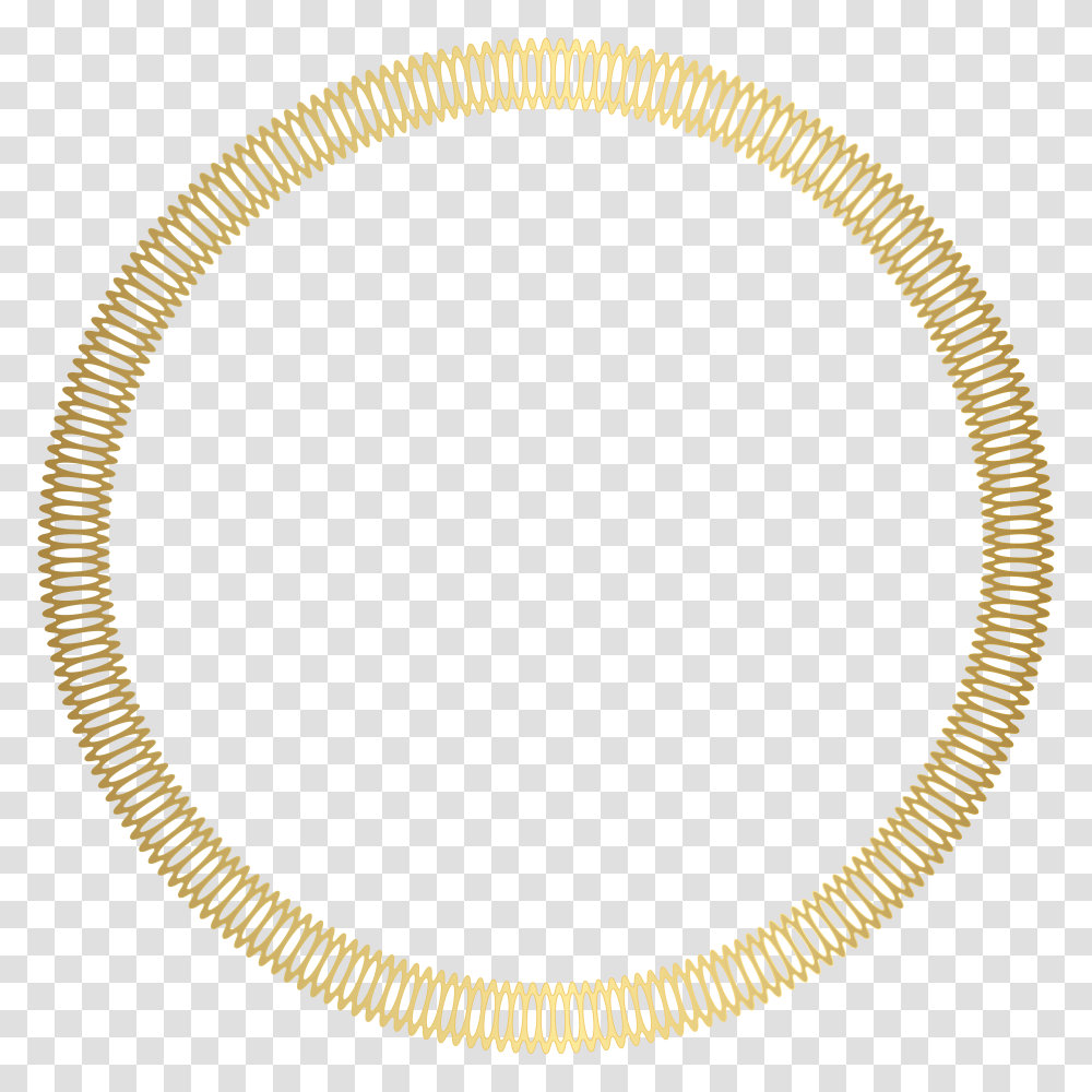 Gold Round Deco Border Clip Art Gallery, Label, Cross Transparent Png