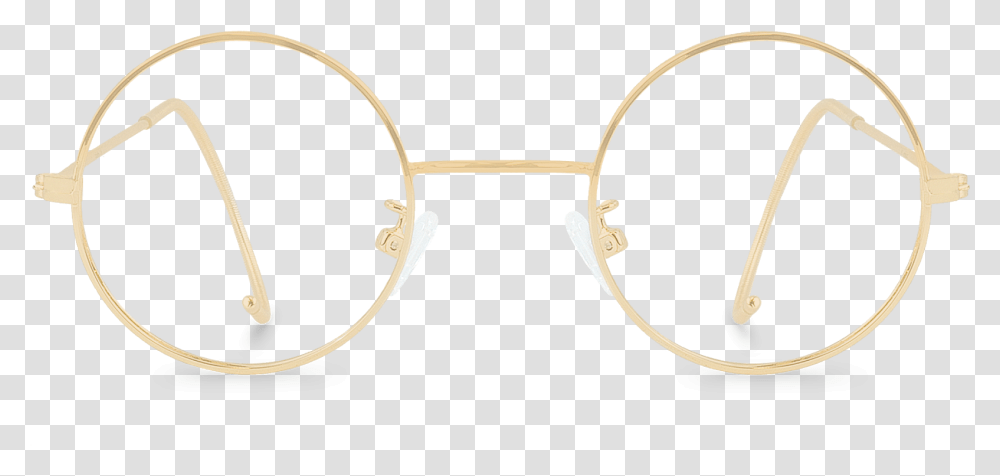 Gold Round Glasses, Sunglasses, Accessories, Accessory, Hoop Transparent Png