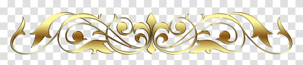 Gold Scroll Border, Pattern Transparent Png