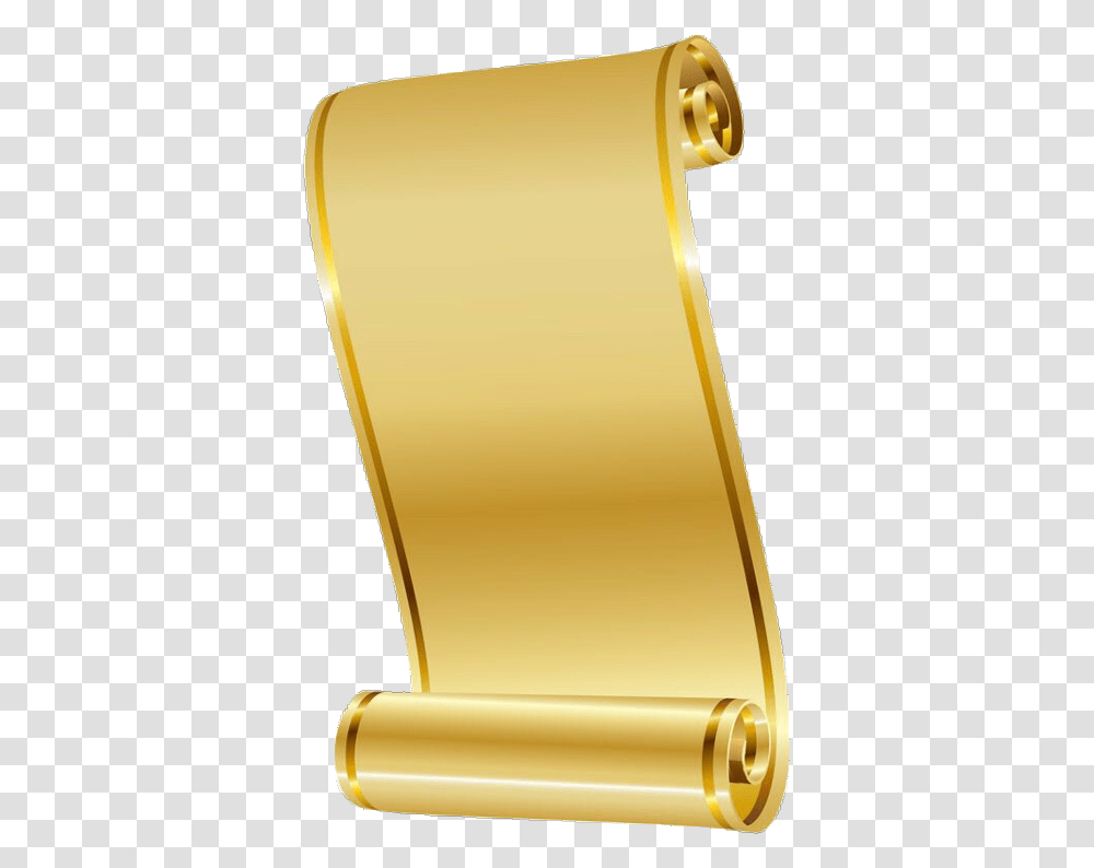 Gold Scroll Paper Scroll Paper, Trophy Transparent Png