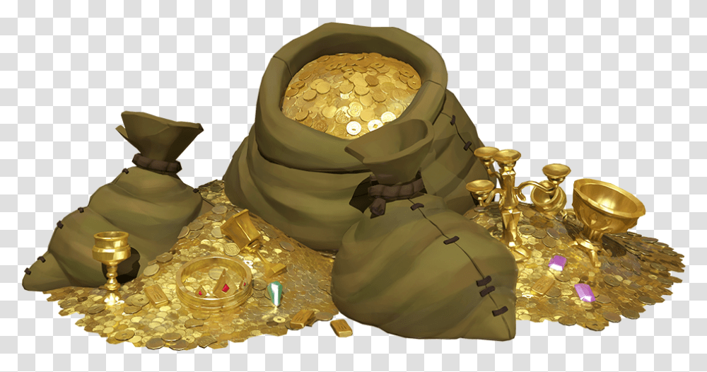 Gold Sea Of Thieves Renders, Wedding Cake, Dessert, Food, Treasure Transparent Png