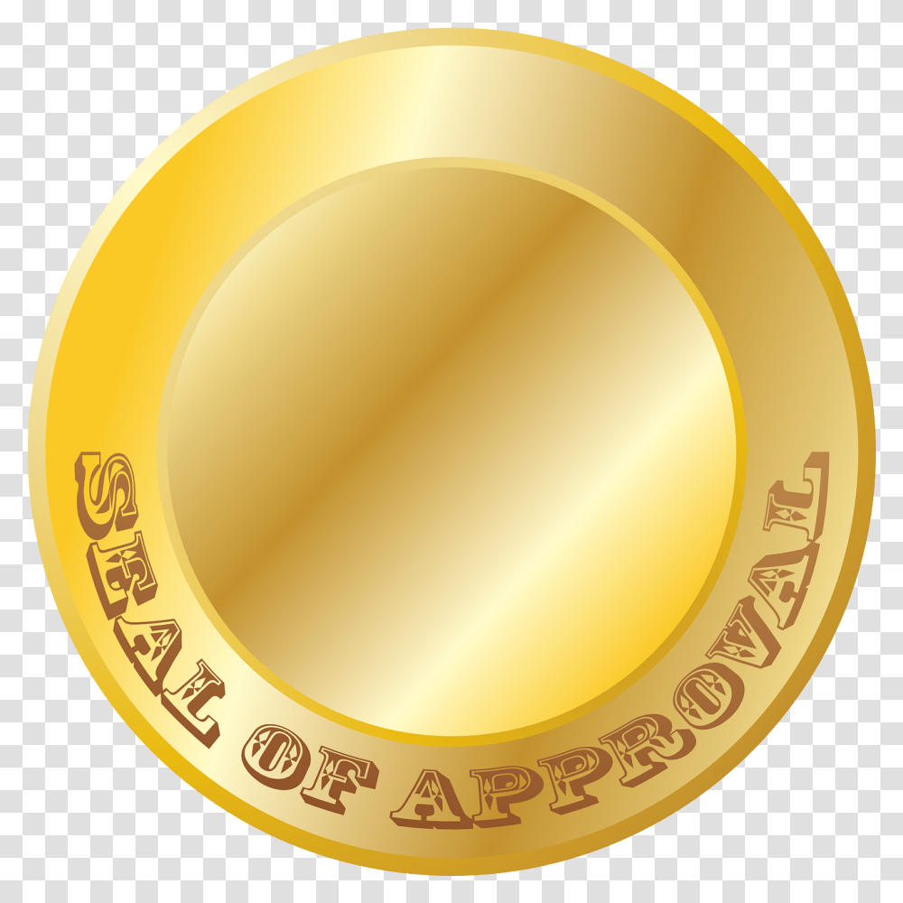Gold Seal Approved Gold Seal Of Approval, Tape, Trophy, Gold Medal Transparent Png