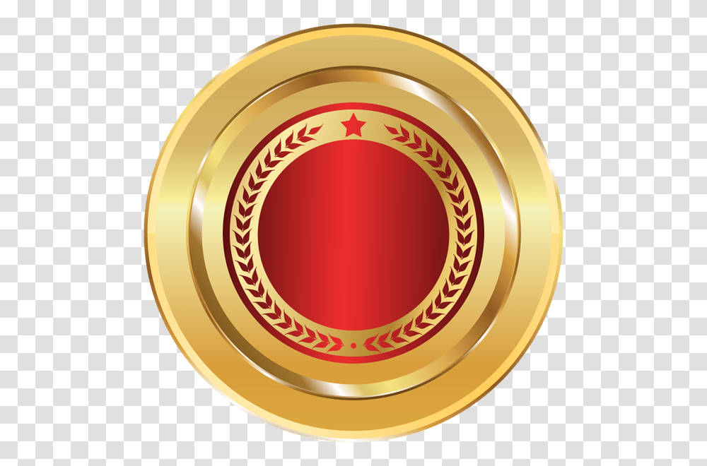 Gold Seal Badge Clipart Image, Ashtray, Tape Transparent Png
