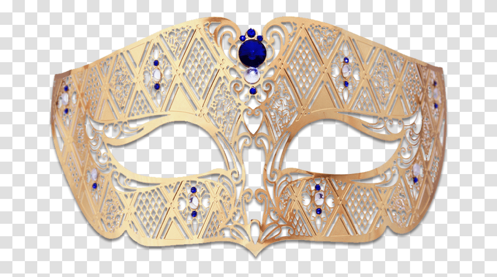Gold Series Diamond Design Laser Cut Venetian Masquerade, Rug, Treasure, Mask, Accessories Transparent Png