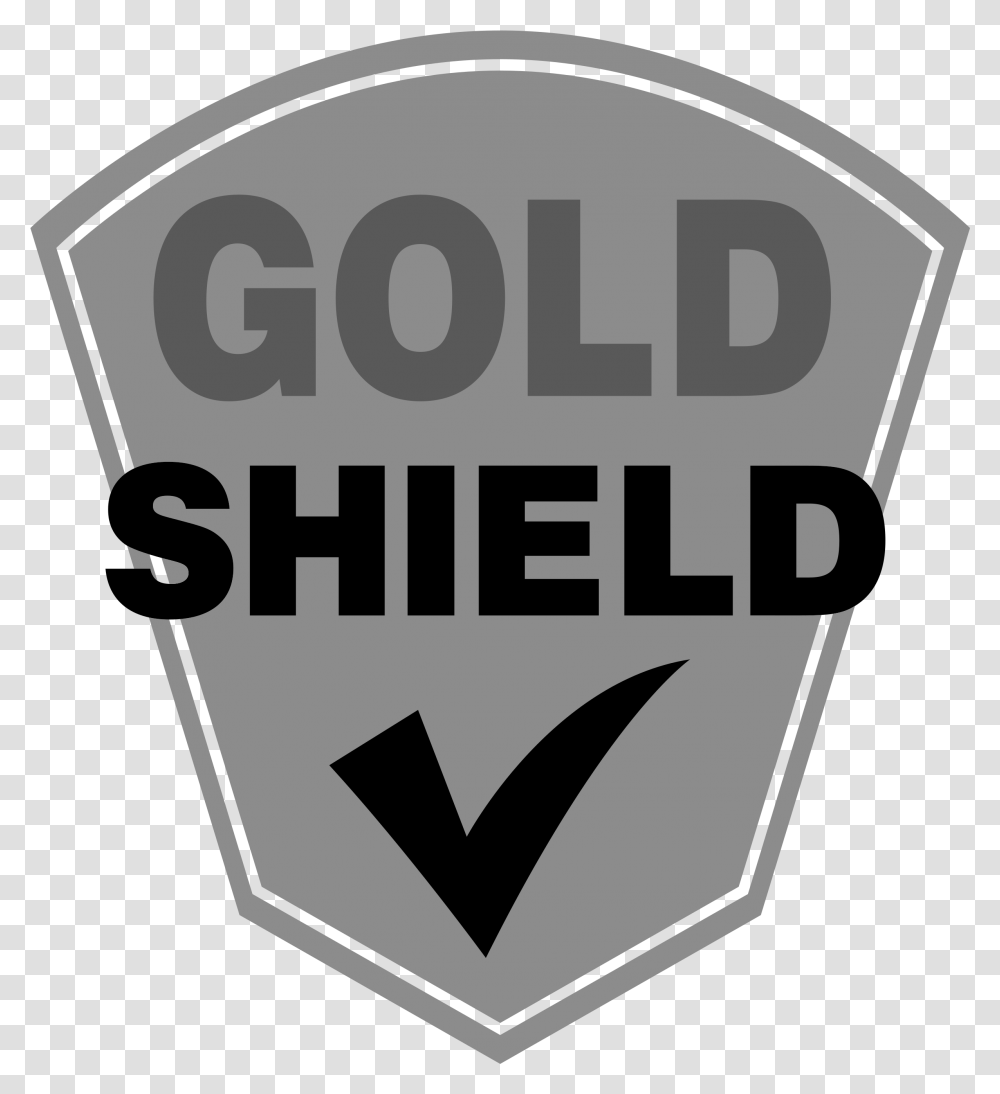 Gold Shield Logo Svg Sign, Symbol, Trademark, Armor, Word Transparent Png