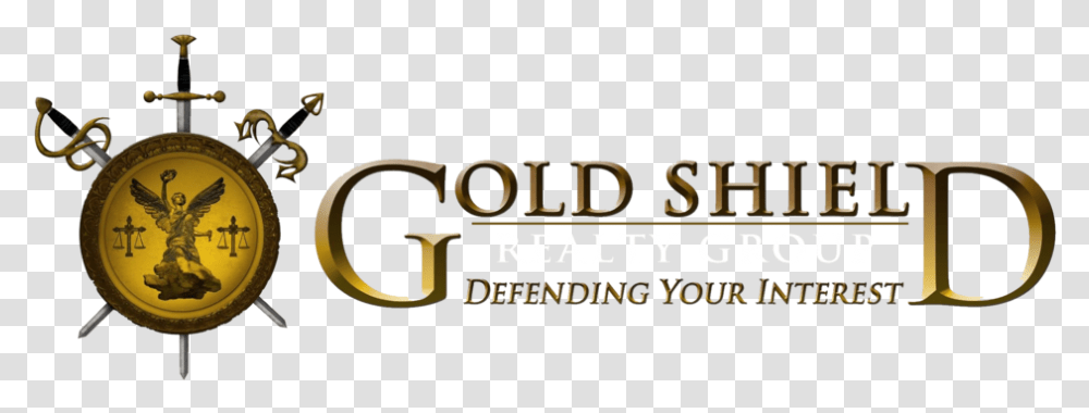 Gold Shield Realty Group, Word, Clock Tower, Building, Logo Transparent Png