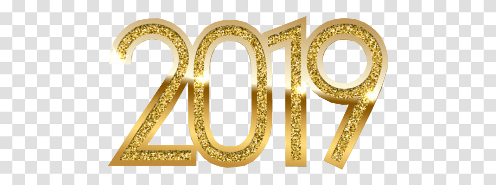 Gold Shiny Happy New Year 2019 3d Text Free Stock Photos, Alphabet, Number, Symbol, Label Transparent Png