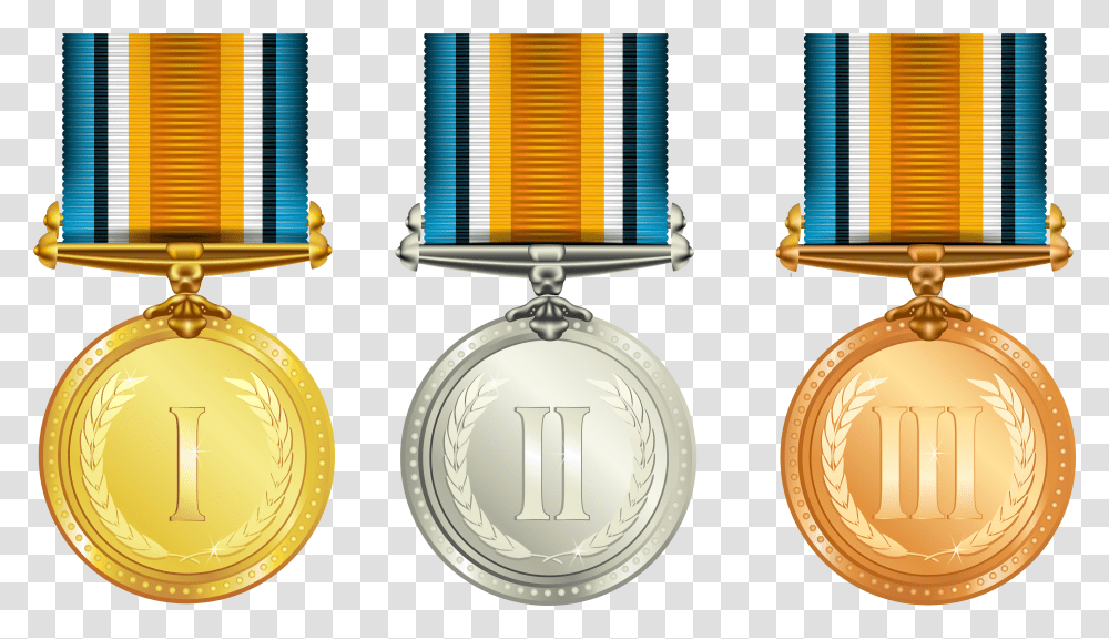 Gold Silver And Bronze Medals Image Medal Background Transparent Png