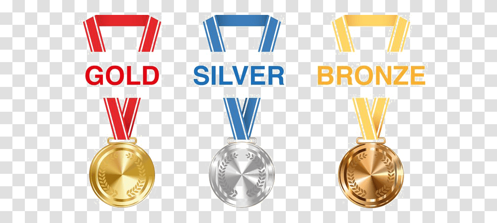 Gold Silver And Bronze Medals Picture Arts, Trophy, Gold Medal Transparent Png