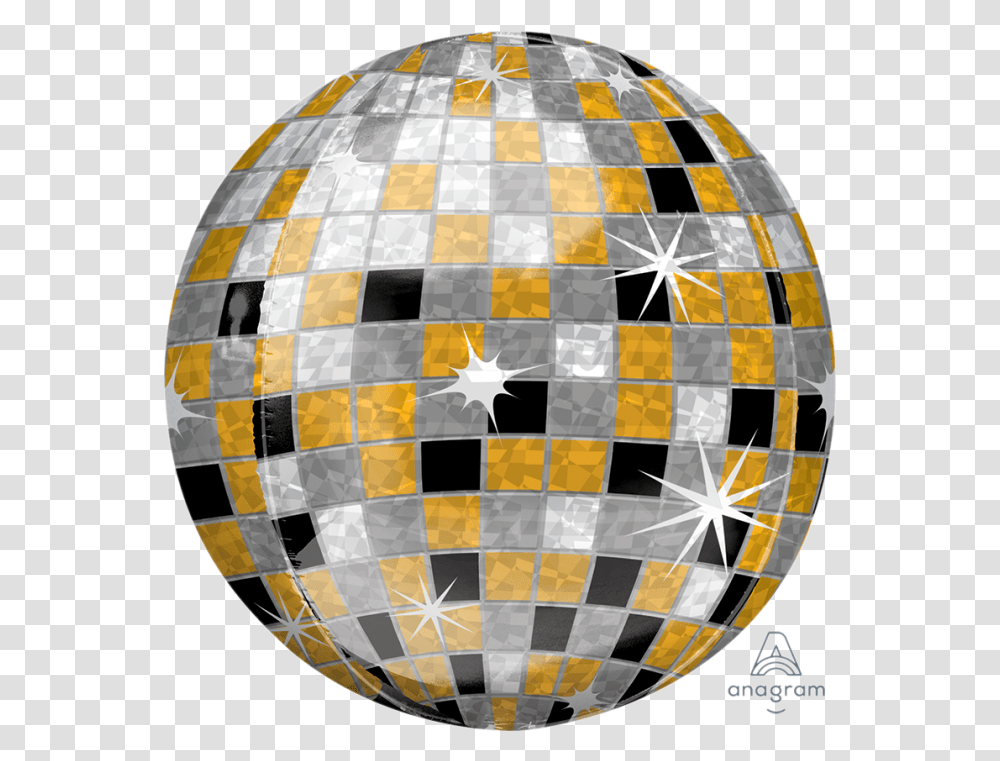 Gold Silver Black Disco Ball Elegant Birthday Balloon Bouquet, Sphere, Outer Space, Astronomy, Universe Transparent Png
