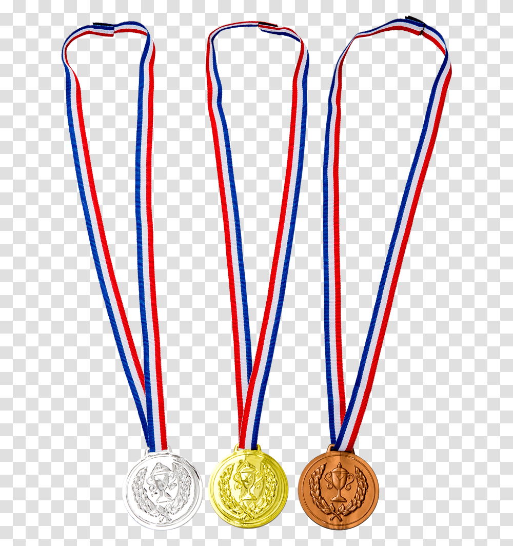 Gold Silver Bronze Medals 3pcs Large Gold Medal, Trophy, Paper Transparent Png
