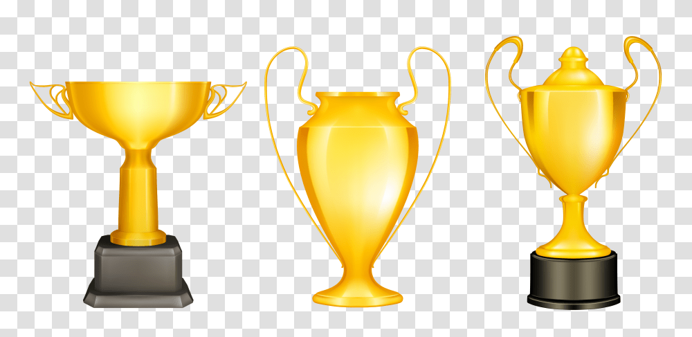 Gold Silver Bronze Trophies Gallery, Trophy, Lamp Transparent Png
