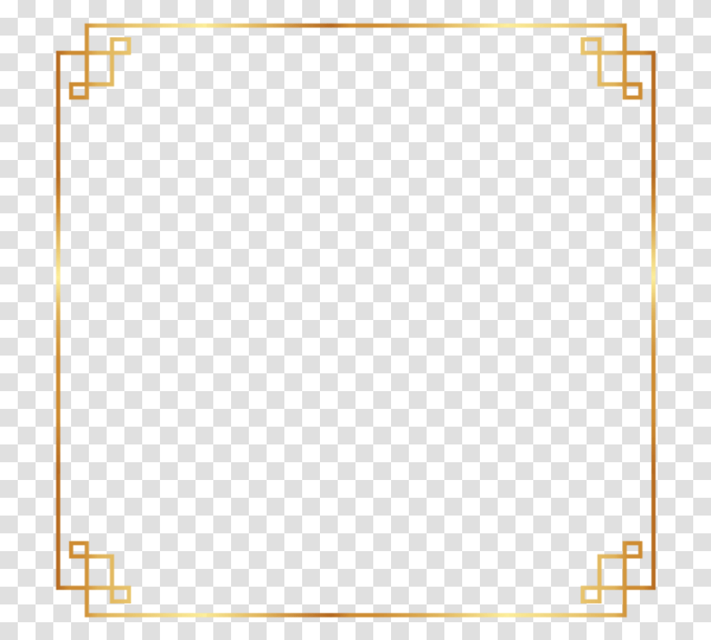 Gold Simple Frame, Number, Plot Transparent Png