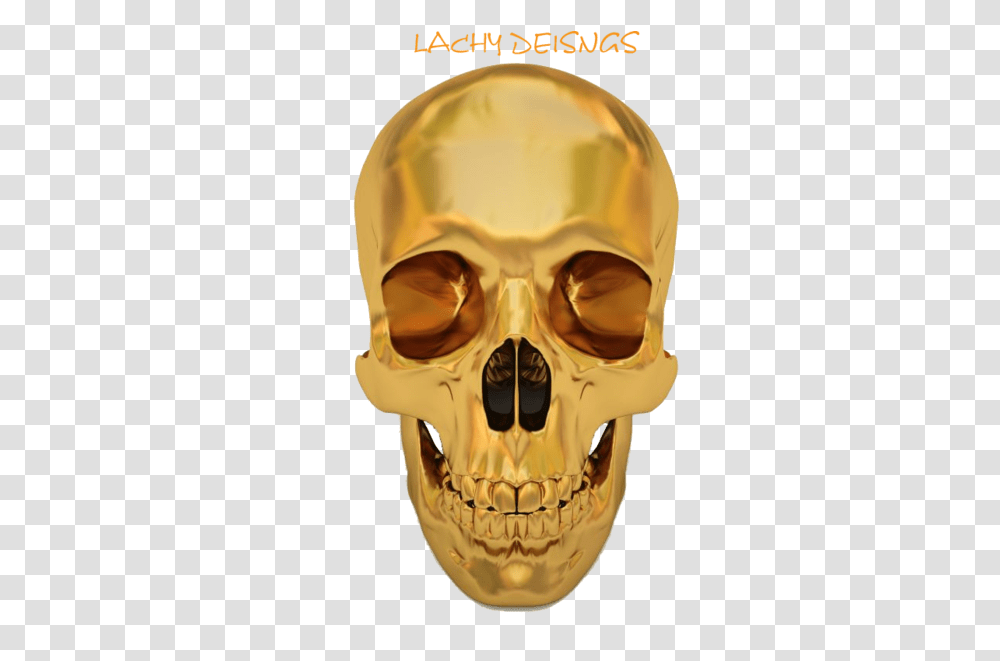 Gold Skull Psd Official Psds Gold Skull, Helmet, Clothing, Apparel, Jaw Transparent Png