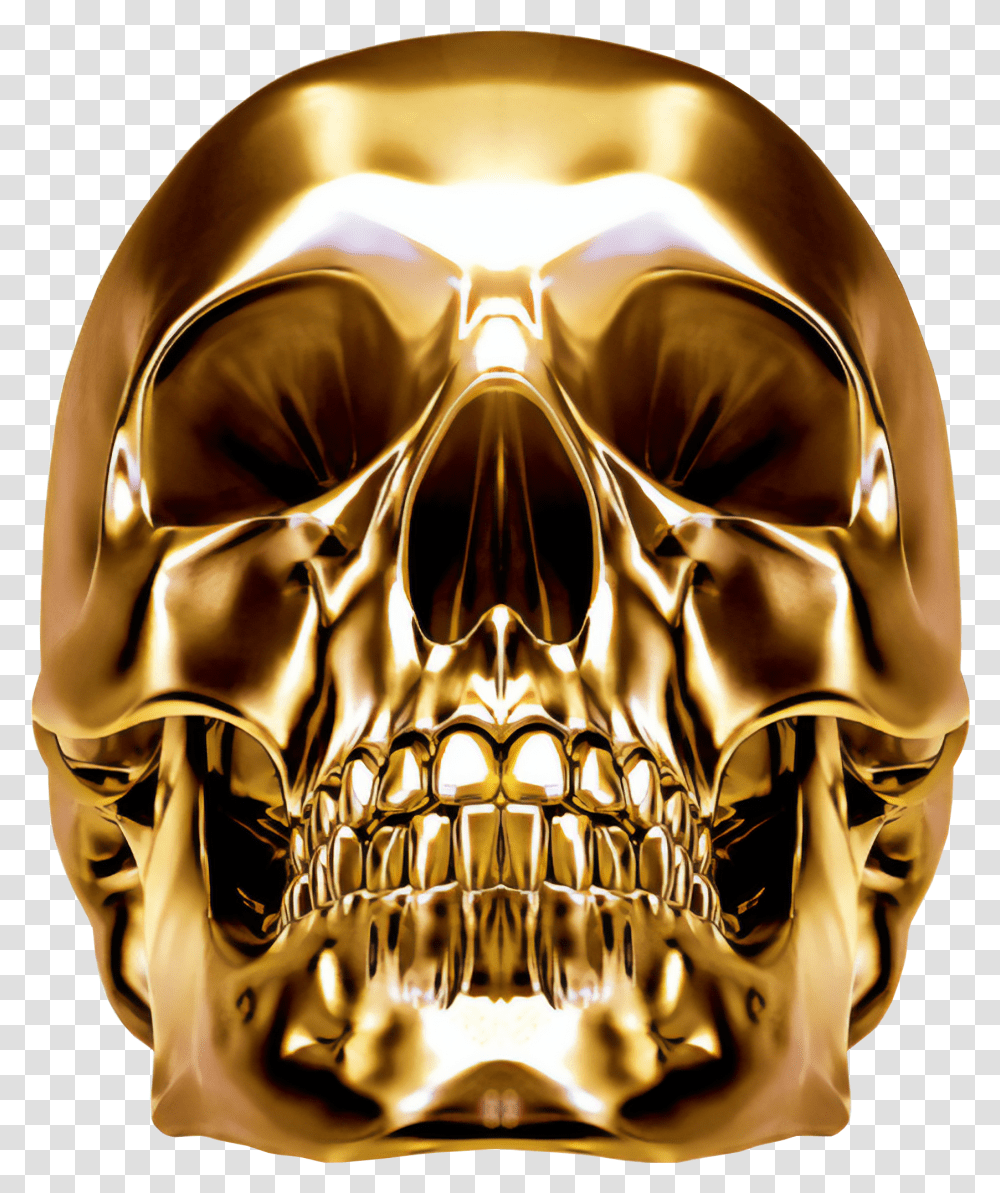 Gold Skull Skull Gold Transparent Png