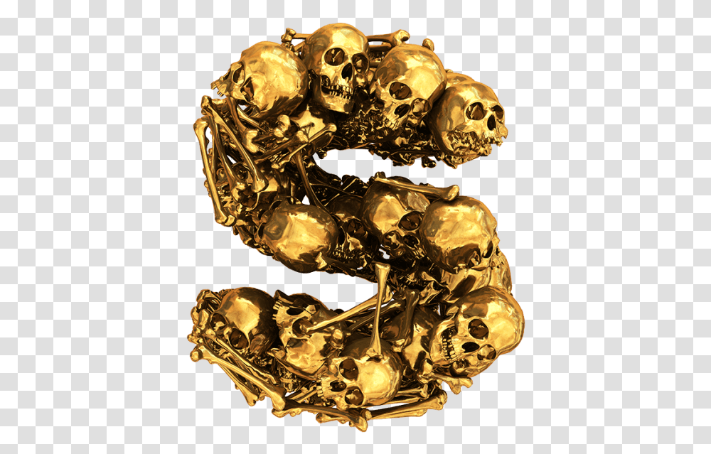 Gold Skull Skull, Treasure, Accessories, Accessory, Jewelry Transparent Png