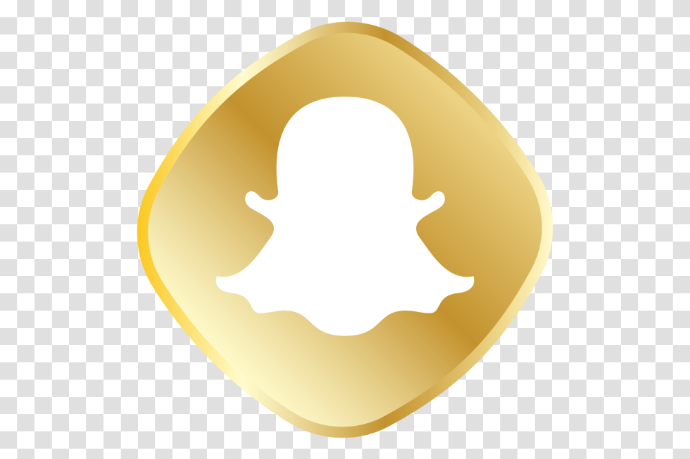 Gold Snapchat Logo, Sweets, Food, Confectionery, Lamp Transparent Png