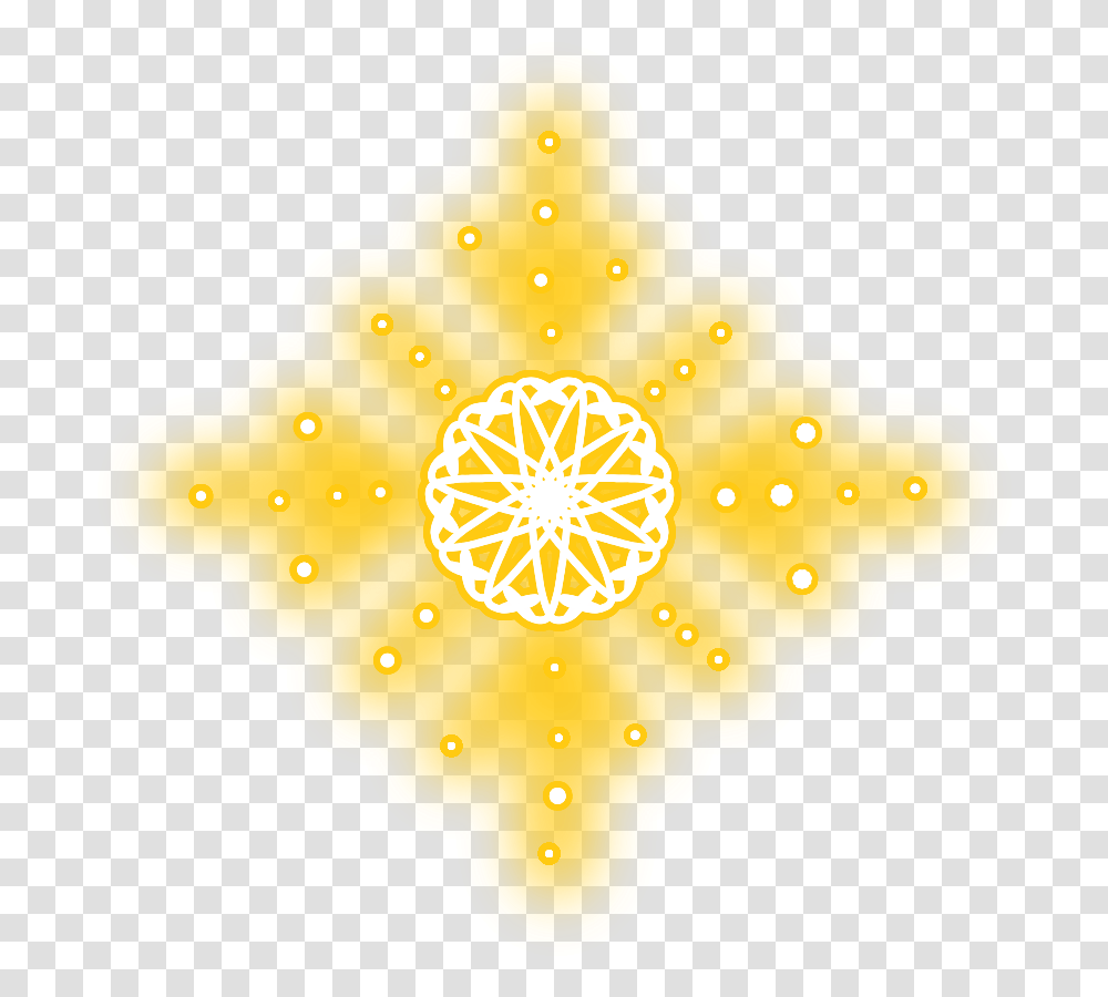 Gold Snowflake Circle, Pattern, Ornament, Floral Design Transparent Png