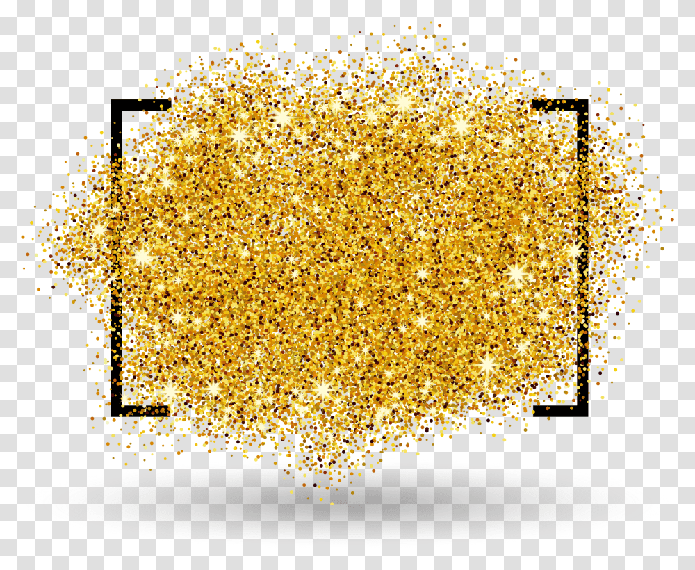 Gold Sparkle Background Gold Frame, Light, Lighting, Glitter, Chandelier Transparent Png
