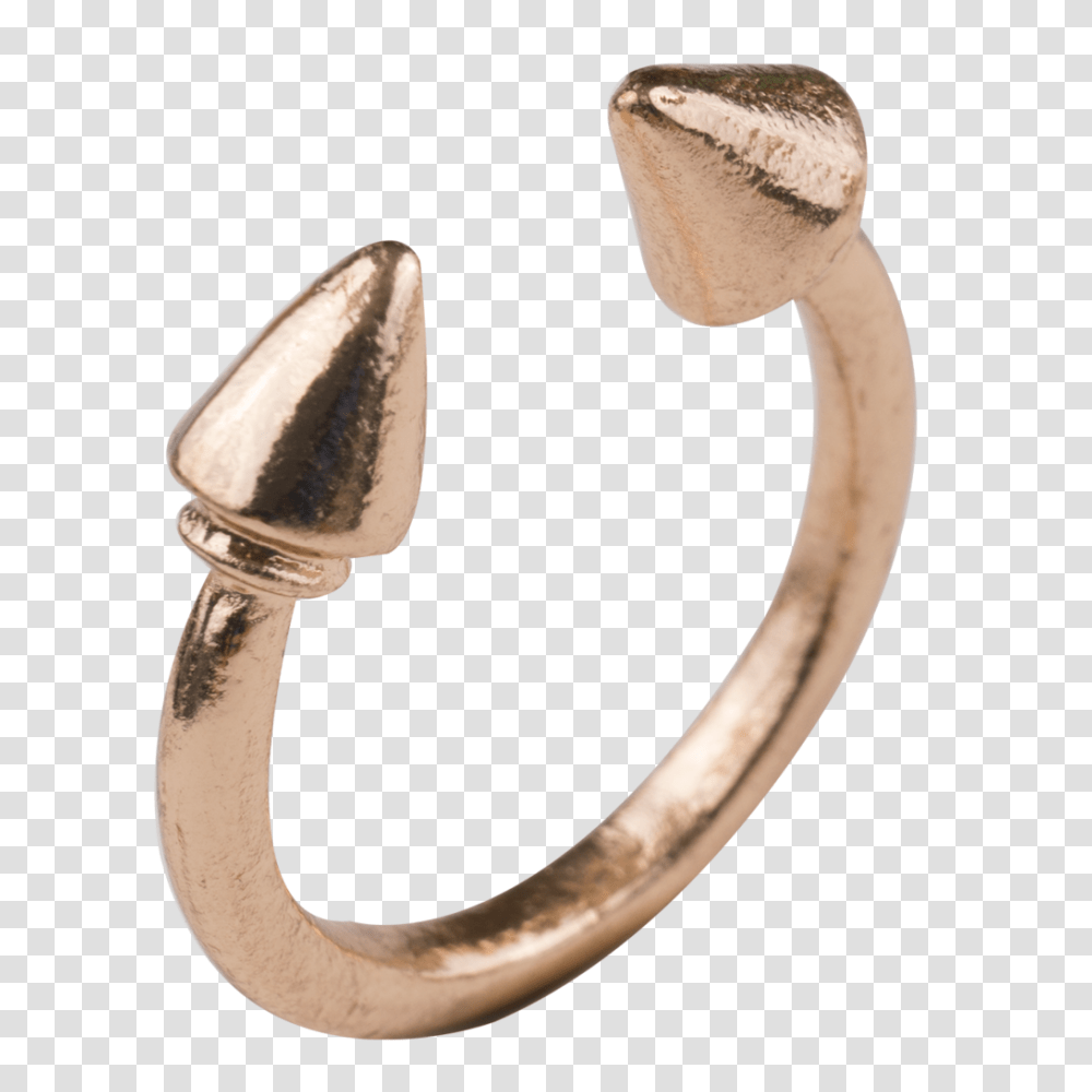 Gold Spiked Ring, Cuff Transparent Png