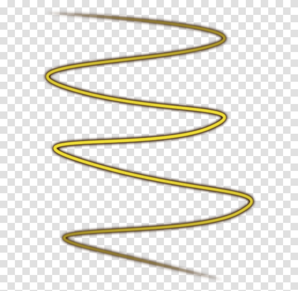 Gold Spiral Yellow Magic Effects Lights My Ftestickers Parallel, Coil, Wire, Whip Transparent Png