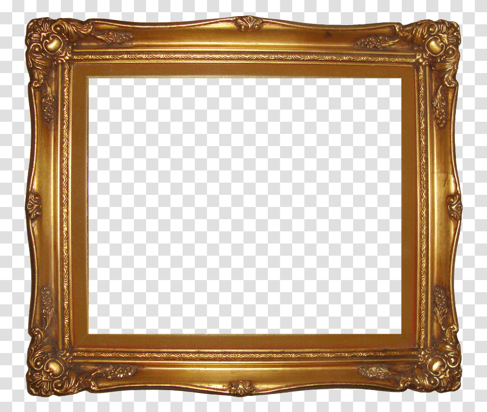 Gold Square Clipart Background Picture Frame, Screen, Electronics, Monitor, Display Transparent Png