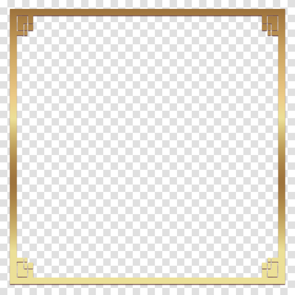 Gold Square Parallel, White Board, Mirror Transparent Png