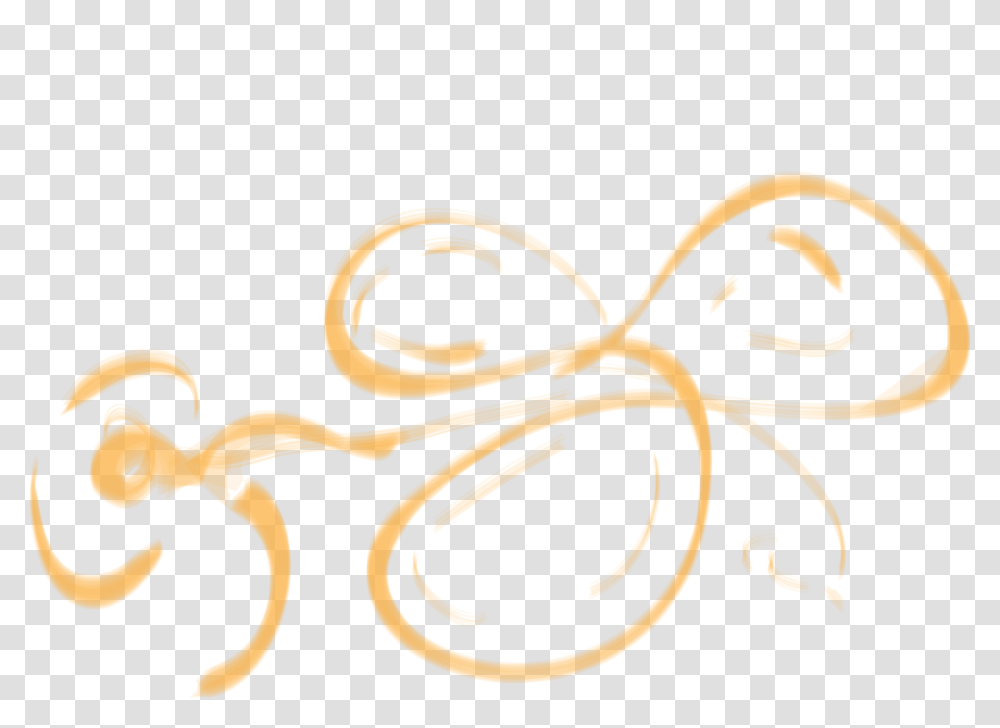 Gold Squiggle Line, Horn, Brass Section, Musical Instrument Transparent Png