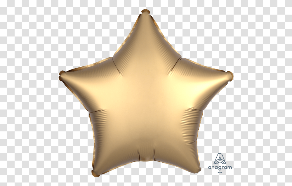 Gold Star Balloon, Pillow, Cushion, Star Symbol Transparent Png