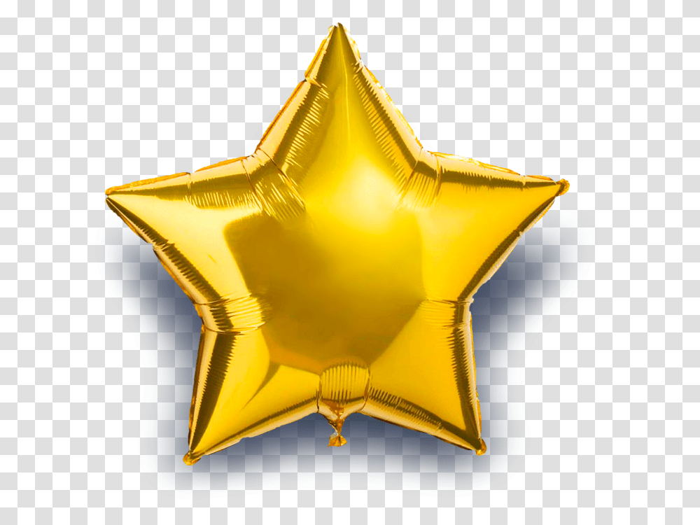 Gold Star Balloon Stars Background, Symbol, Star Symbol, Aluminium, Logo Transparent Png