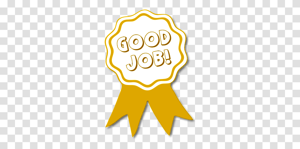 Gold Star Bokeh Clipart Clipartfest Clipartix Good Job Ribbon Clipart, Text, Trophy, Poster, Advertisement Transparent Png