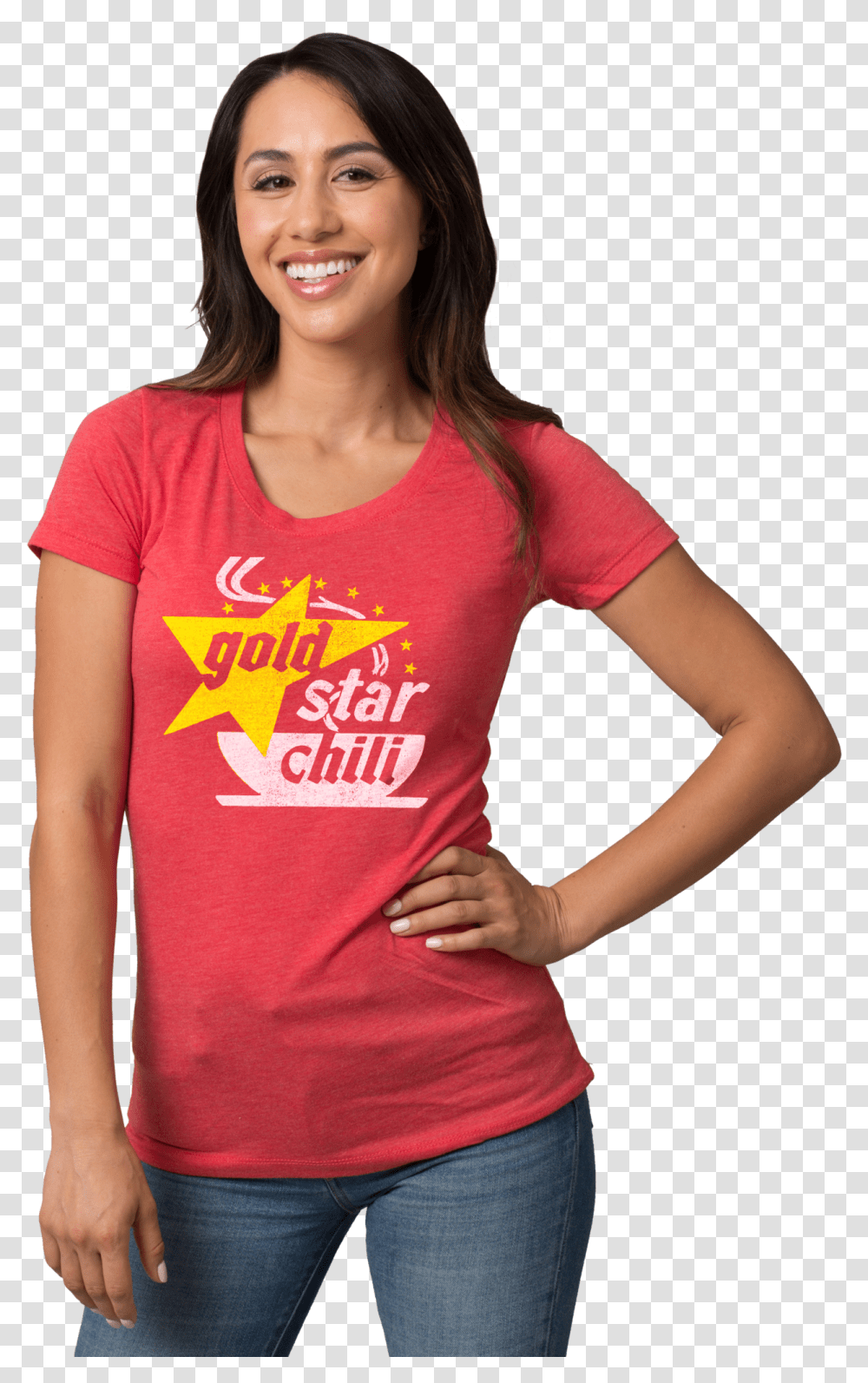 Gold Star Chili Retro Logo Cincy Shirts Gold Star Chili Shirt, Clothing, Apparel, Sleeve, Person Transparent Png