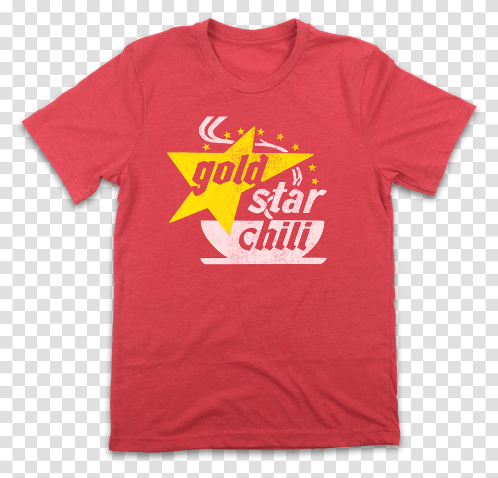 Gold Star Chili Retro Logo T ShirtClass Lazyload T Shirt, Apparel, T-Shirt, Sleeve Transparent Png