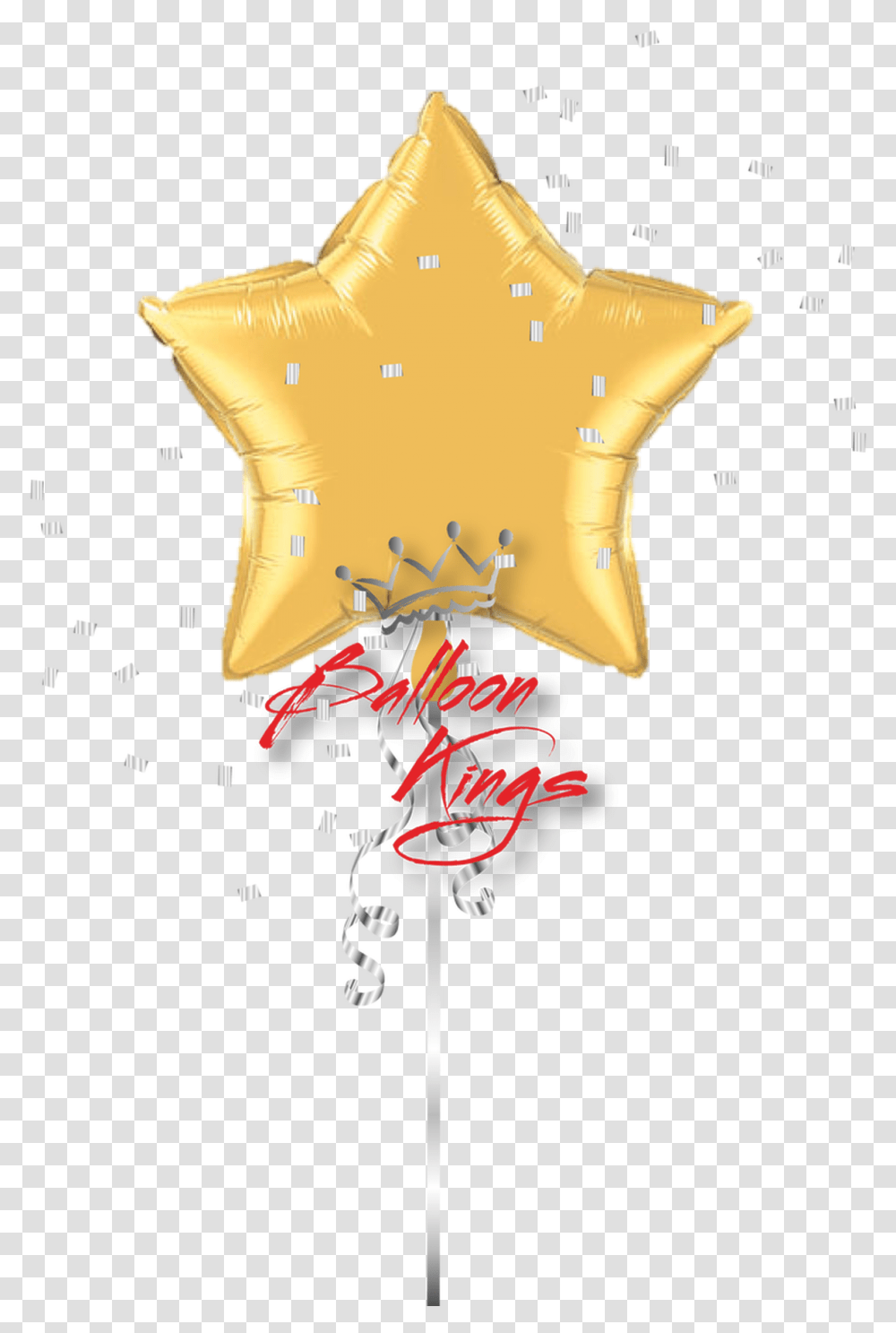 Gold Star Gold Star Balloon, Star Symbol, Animal, Sea Life, Invertebrate Transparent Png
