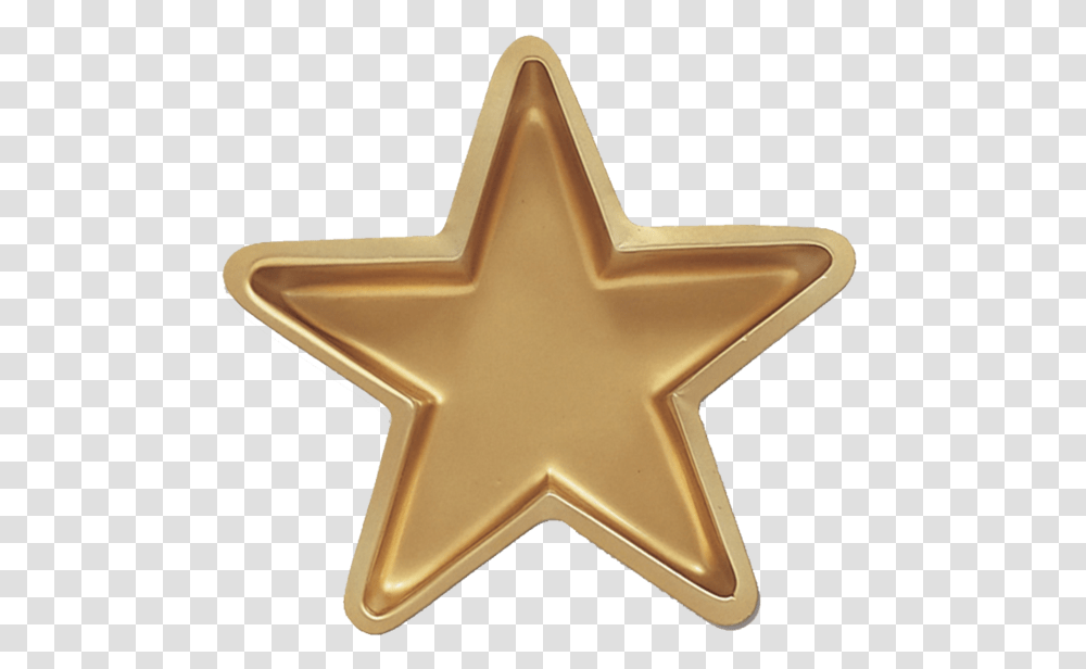 Gold Star Plastic Tray Etoil Bleu, Star Symbol, Trophy, Mailbox Transparent Png