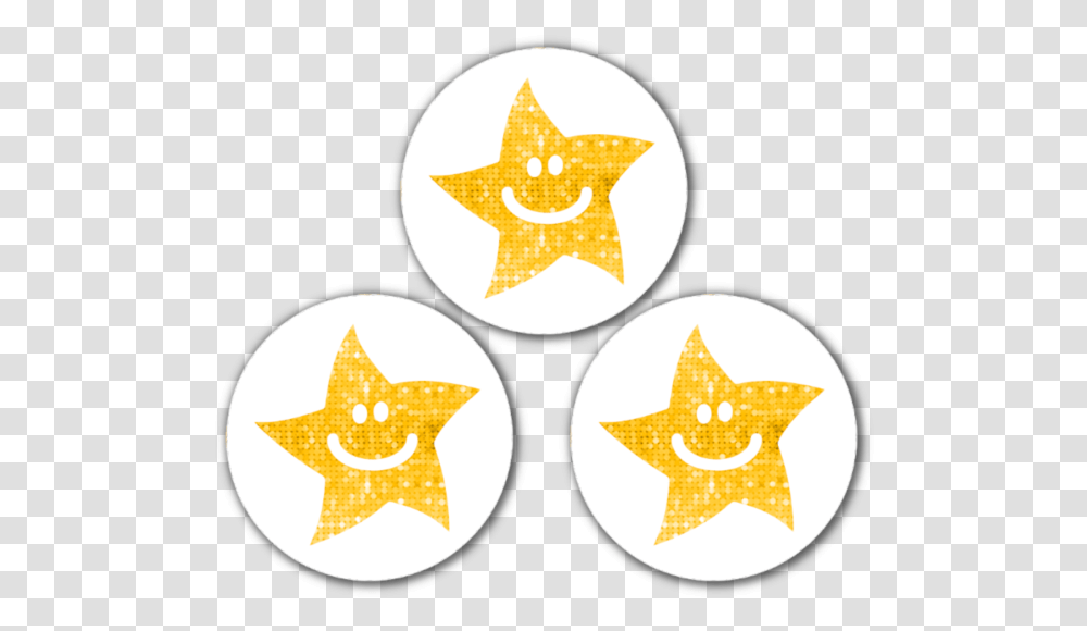 Gold Star Sparklly Mini Stickers Emblem, Star Symbol, Logo, Trademark, Animal Transparent Png