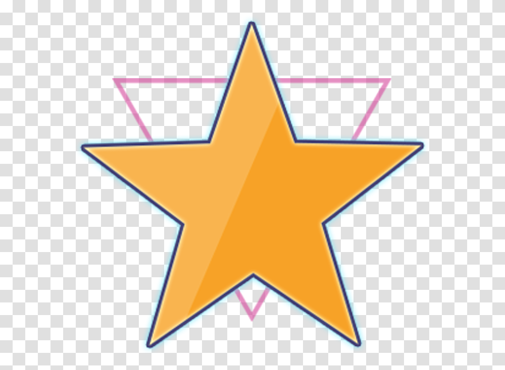 Gold Star Sticker Fivepointed Star And Triangle U Look Cute Today Meme, Symbol, Star Symbol, Lighting Transparent Png