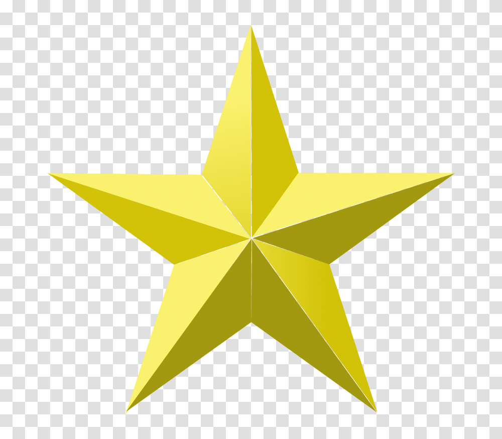 Gold Star, Star Symbol, Airplane, Aircraft Transparent Png