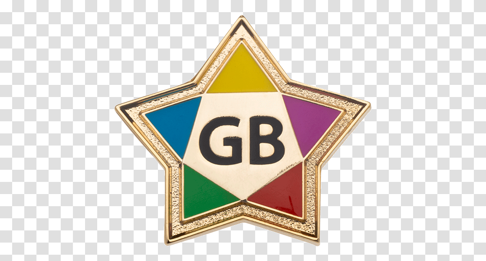 Gold Star Traffic Sign, Logo, Trademark Transparent Png