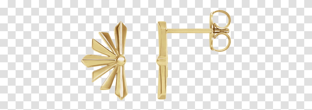 Gold Starburst Earrings Earrings, Accessories, Accessory, Key, Handle Transparent Png