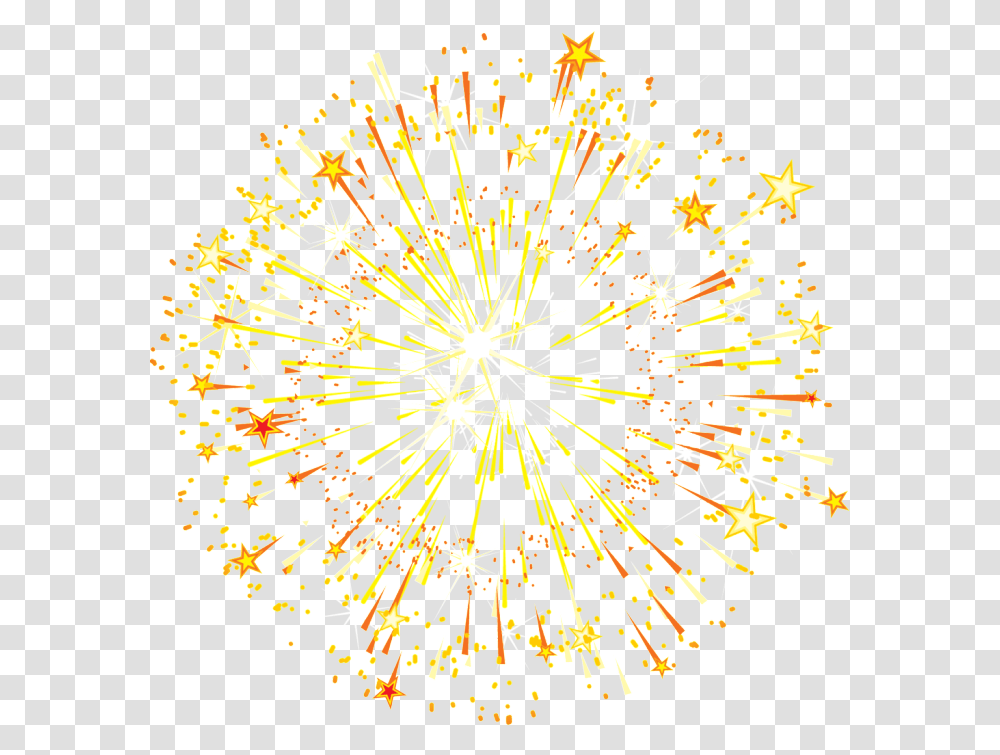Gold Stars Sparks Ornaments Stars And Fireworks, Nature, Outdoors, Chandelier, Lamp Transparent Png
