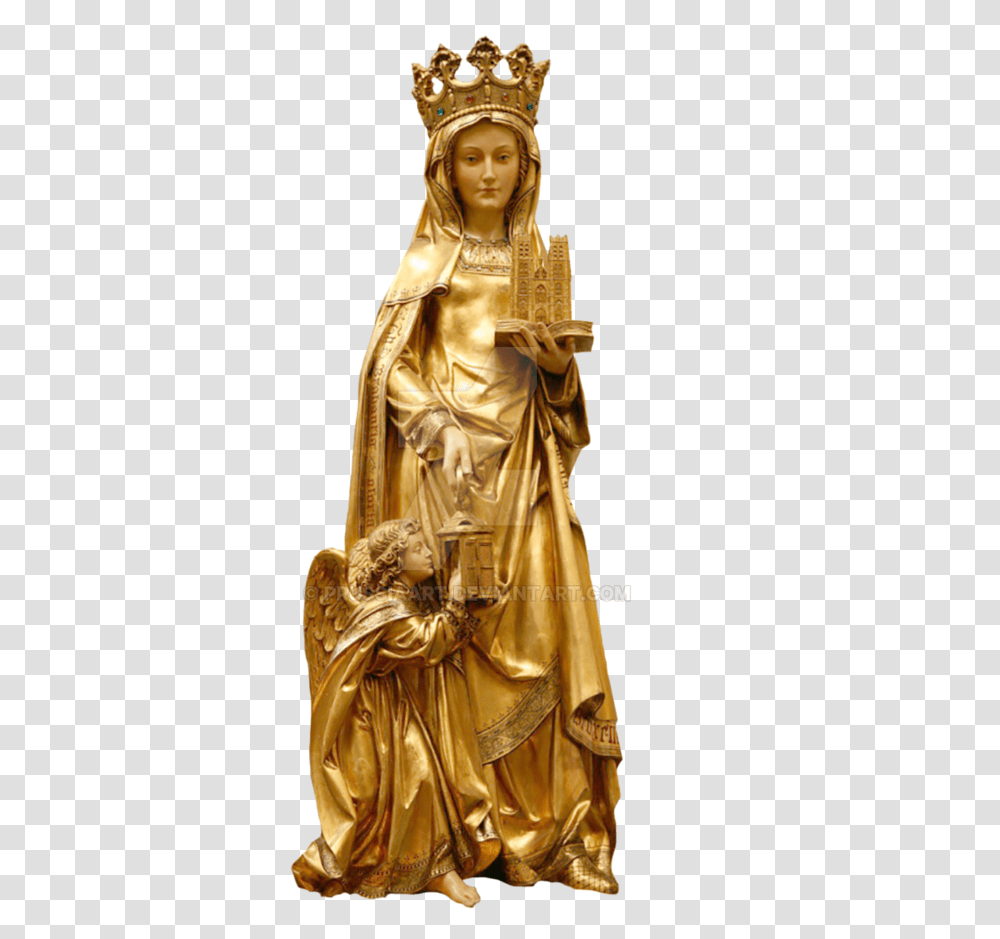 Gold Statue Gold Statue, Ivory, Person, Human, Sculpture Transparent Png